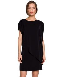 Stylove Sukienka w kolorze czarnym rozmiar: M. Czarne sukienki Stylove, na co dzień, m, bez wzorów, bez kołnierzyka, bez ramiączek, mini, proste. Za 280.45 zł.