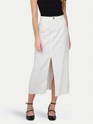 JDY Spódnica jeansowa Bella 15323972 Biały Regular Fit. Białe spódnice JDY, xs, bez wzorów, z bawełny. Za 109.99 zł.