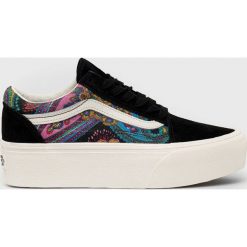 Vans tenisówki Old Skool Stackform damskie kolor czarny. Czarne trampki Vans, bez wzorów, z gumy, bez zapięcia. W wyprzedaży za 309.99 zł.