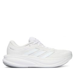 Buty do biegania adidas. Białe buty do biegania adidas, bez wzorów, bez zapięcia, do biegania. Za 299.99 zł.
