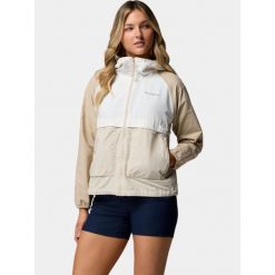 Kurtka Damska Columbia Spire Valley. Brązowe kurtki przejściowe sportowe Columbia, bez wzorów, z softshellu, bez kaptura, trekkingowe. Za 299.00 zł.