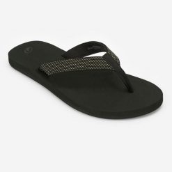 Japonki damskie Olaian 550. Czarne japonki OLAIAN, bez wzorów, z bawełny, sportowe. Za 69.99 zł.