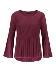Sublevel Bluzka w kolorze jagodowym rozmiar: M. Czerwone bluzki Sublevel, m, bez wzorów, bez kołnierzyka, bez ramiączek. Za 56.93 zł.