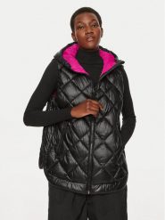 DKNY Sport Bezrękawnik DP4V3144 Czarny Regular Fit. Czarne kamizelki DKNY Sport, xs, bez wzorów, z syntetyku, sportowe, bez ramiączek, bez kaptura. Za 419.99 zł.