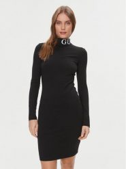 Guess Sukienka codzienna Giulia V4RK01 MC04N Czarny Slim Fit. Czarne sukienki Guess, na co dzień, xs, z aplikacjami, z syntetyku, bez kołnierzyka, bez ramiączek, proste. Za 209.99 zł.