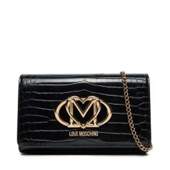 Torebka LOVE MOSCHINO. Czarne kopertówki Love Moschino, bez wzorów, wizytowe, bez dodatków. Za 389.99 zł.