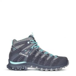 Damskie buty trekkingowe Aku Alterra Lite GTX. Czarne buty trekkingowe Aku, z nubiku, bez zapięcia. Za 791.00 zł.