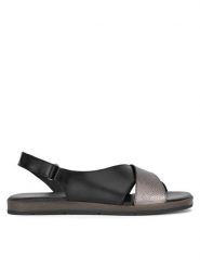Lasocki Sandały WI16-740A-01 Czarny. Czarne sandały Lasocki, bez wzorów, ze skóry, bez obcasa, na płaskiej podeszwie, bez zapięcia. Za 149.99 zł.