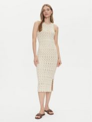 Vero Moda Sukienka letnia Fabienne 10317250 Beżowy Slim Fit. Brązowe sukienki Vero Moda, xs, bez wzorów, z bawełny, bez kołnierzyka, bez ramiączek. Za 139.99 zł.