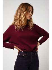 AUTHENTIC CASHMERE Kaszmirowy sweter "Goléon" w kolorze bordowym rozmiar: XXL. Czerwone swetry AUTHENTIC CASHMERE, xxl, bez wzorów, z kaszmiru, bez ramiączek. Za 381.24 zł.