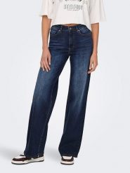 ONLY Dżinsy - Comfort fit - w kolorze granatowym rozmiar: M/L30. Niebieskie jeansy ONLY, l, z aplikacjami, ze skóry, klasyczne. Za 145.26 zł.