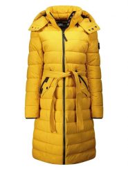 Canadian Peak Płaszcz zimowy "Cabimeak" w kolorze żółtym rozmiar: S. Żółte płaszcze Canadian Peak, na zimę, s, bez wzorów, z puchu, bez kaptura. Za 260.99 zł.