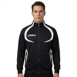 Kurtka Damska Biegowa Singapur Czarny-Biały. Białe kurtki do biegania LEGEA, xs, bez wzorów, z materiału, bez kaptura, do biegania. Za 72.00 zł.