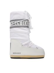 Moon Boot Śniegowce Nylon 14004400006 Biały. Białe śniegowce Moon Boot, bez wzorów, z nylonu, bez zapięcia. Za 899.99 zł.