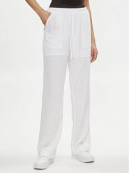 Tommy Jeans Spodnie materiałowe Harper DW0DW17965 Biały Relaxed Fit. Białe spodnie materiałowe Tommy Jeans, bez wzorów, z jeansu. Za 249.99 zł.