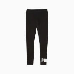 Legginsy damskie Puma ESS LOGO czarne 68832901 r M. Czarne legginsy Puma, bez wzorów, z bawełny, klasyczne. Za 92.08 zł.