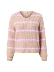 MbyM Sweter z alpaką i wełną - Gatilin Kobiety Wełna beżowy|wyrazisty róż|biały, M/L. Białe swetry mbyM, l, bez wzorów, z wełny, bez ramiączek. Za 329.95 zł.