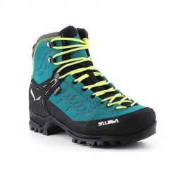 Buty trekkingowe damskie Salewa WS Rapace Gtx. Niebieskie buty trekkingowe Salewa, z materiału, za kostkę, bez zapięcia. Za 1,396.00 zł.