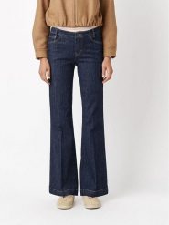 Rosner Dżinsy - Bootcut fit - w kolorze granatowym rozmiar: 34/L32. Niebieskie jeansy Rosner, l, z aplikacjami, ze skóry, z podwyższonym stanem. Za 294.95 zł.