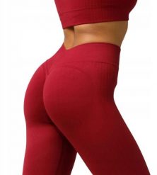 Legginsy sportowe damskie Carpatree Elite. Czerwone legginsy Carpatree, m, bez wzorów, z dzianiny, z podwyższonym stanem, na fitness i siłownię. Za 150.99 zł.