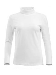 Clique Golf damski Ezel z 100% czynnie czesanego bawełna – white. Białe swetry CLIQUE, m, bez wzorów, z bawełny, bez ramiączek. Za 143.36 zł.