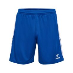 Szorty dla dzieci Hummel. Niebieskie szorty Hummel, bez wzorów, z materiału, sportowe. Za 127.50 zł.