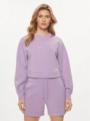 Guess Bluza Cindra V3BQ15 K7UW2 Fioletowy Regular Fit. Fioletowe bluzy Guess, xs, z aplikacjami, z wiskozy, bez kaptura. Za 169.99 zł.