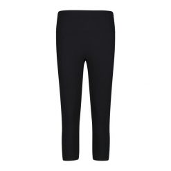 Damskie legginsy 3/4 CMP Sara. Czarne legginsy CMP, bez wzorów, sportowe. Za 209.00 zł.