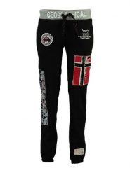 Geographical Norway Spodnie dresowe "Myer" w kolorze czarnym rozmiar: L. Czarne spodnie dresowe Geographical Norway, bez wzorów, z dresówki. Za 87.81 zł.