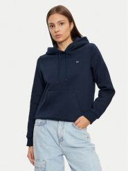 Tommy Jeans Bluza DW0DW19958 Granatowy Regular Fit. Niebieskie bluzy Tommy Jeans, xl, bez wzorów, z bawełny, bez kaptura. Za 209.99 zł.