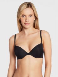Wonderbra Biustonosz push-up WB009443 Czarny. Czarne biustonosze Wonderbra, bez wzorów, z syntetyku. Za 129.99 zł.