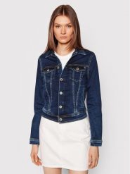 Pepe Jeans Kurtka jeansowa GYMDIGO Core PL402052 Granatowy Regular Fit. Niebieskie kurtki Pepe Jeans, xs, bez wzorów, z bawełny, bez kaptura. Za 239.99 zł.