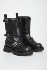 Trapery damskie TWINSET. Traperki Twinset Milano, bez wzorów, bez obcasa, bez zapięcia. Za 1,159.00 zł.