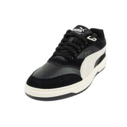 Damskie Skórzane Buty Sportowe Court Double. Czarne buty trekkingowe Puma, bez zapięcia. Za 249.99 zł.