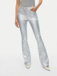 Vero Moda Spodnie materiałowe Flash 10329072 Srebrny Flared Fit. Szare spodnie materiałowe Vero Moda, bez wzorów, z materiału. Za 109.99 zł.