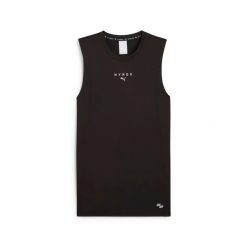 Damski tank top Puma X Hyrox Cloudspun. Czarne topy Puma, bez wzorów, sportowe, bez kołnierzyka, bez ramiączek. Za 221.50 zł.