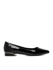 MEXX Baleriny EO-CD25-373-1 Czarny. Czarne baleriny Mexx, bez wzorów, z lakierowanej skóry, bez obcasa, bez zapięcia. Za 279.99 zł.