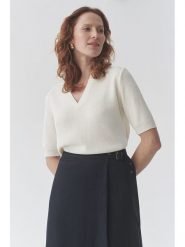 TATUUM Sweter "Hazel" w kolorze kremowym rozmiar: L. Brązowe swetry Tatuum, l, bez wzorów, bez ramiączek. Za 145.45 zł.