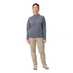 Bluza damska VAUDE Coreway. Niebieskie bluzy Vaude, bez wzorów, z bawełny, biznesowe, bez ramiączek, bez kaptura. Za 344.00 zł.
