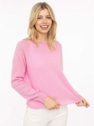 Zwillingsherz Sweter "Blogger" w kolorze jasnoróżowym rozmiar: XL. Różowe swetry Zwillingsherz, xl, bez wzorów, z kaszmiru, bez ramiączek. Za 384.95 zł.