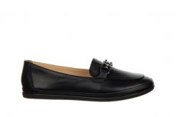 Mokasyny Bayla-161 158 23703 Black 161487, Czarny, Skóra naturalna - 39. Czarne mokasyny Bayla, bez wzorów, z materiału. W wyprzedaży za 179.10 zł.