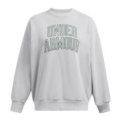 Bluza damska Under Armour Icon Heavyweight Terry Oversized Crew. Szare bluzy Under Armour, l, bez wzorów, bez kaptura, na fitness i siłownię. Za 239.99 zł.