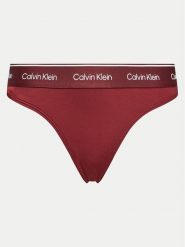Calvin Klein Swimwear Dół od bikini KW0KW02428 Bordowy. Czerwone bikini Calvin Klein Swimwear, bez wzorów, z syntetyku. Za 159.99 zł.