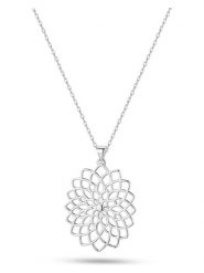 Eclat d'Argent Srebrny naszyjnik z zawieszką rozmiar: onesize. Szare naszyjniki Eclat d'Argent, z materiału, srebrne. Za 117.99 zł.