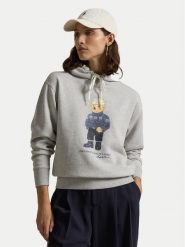 Polo Ralph Lauren Bluza 211947964001 Szary Relaxed Fit. Szare bluzy Polo Ralph Lauren, m, bez wzorów, z bawełny, bez kaptura. Za 1,049.00 zł.