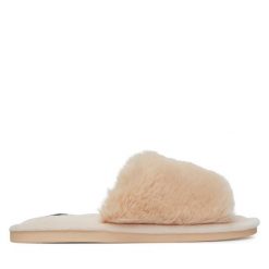 Kapcie DeeZee. Brązowe kapcie DeeZee, bez wzorów. Za 49.99 zł.