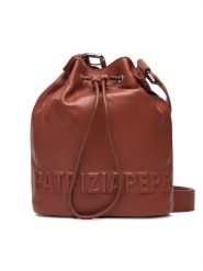 Patrizia Pepe Torebka 2B0126/L113 Brązowy. Brązowe torebki klasyczne Patrizia Pepe, bez wzorów, ze skóry, bez dodatków. Za 669.99 zł.