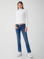 LTB Dżinsy "Jonquil" - Regular fit - w kolorze niebieskim rozmiar: W26/L30. Niebieskie jeansy LTB, l, z aplikacjami, ze skóry, klasyczne, z podwyższonym stanem. Za 123.53 zł.