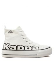 Kappa Trampki YL201408 Biały. Białe trampki Kappa, bez wzorów, z materiału, bez zapięcia. Za 129.99 zł.