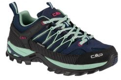 Damskie Niskie buty trekkingowe CMP Rigel waterprof. Niebieskie trekkingi CMP, bez wzorów, z zamszu, bez zapięcia, trekkingowe. Za 366.99 zł.